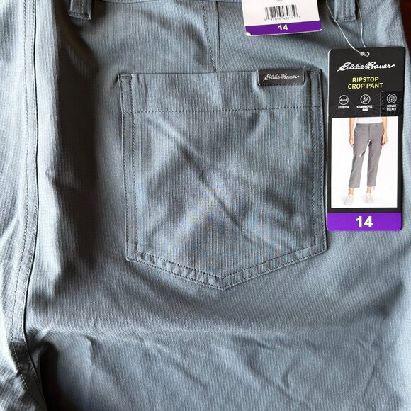 Eddie Bauer Women's Ripstop Capri Gray Size 14 - Picture 12 of 12